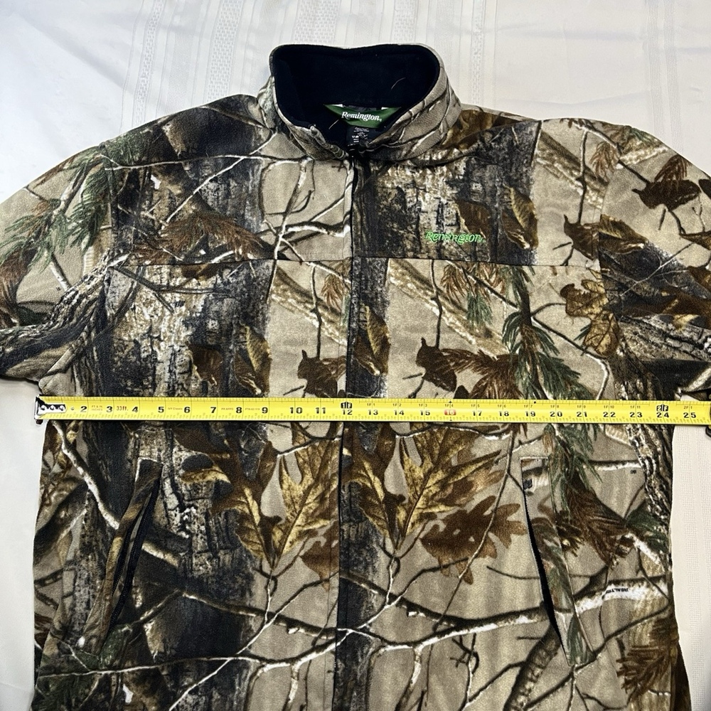 Remington Mossy Oak Camo Fleece Brown Jacket Men’s XL Hunting Full Zip Outdoor - Picture 7 of 12